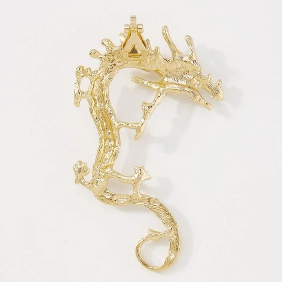 Gold Dragon Ear Cuff - Picture 5 of 6